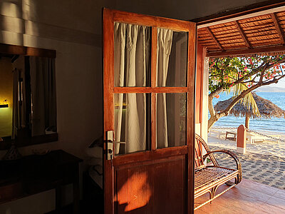 Vu d'une chambre du Meva hôtel